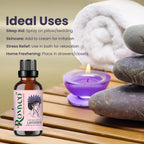 Romyco Lavender Essential Oil for Long Thick Strong Hair | Soothing Relaxation, Stress Relief & Sleep Support | Shiny Bouncy Hair | Aromatherapy & Diffuser Oil | Pure Natural Undiluted Therapeutic Grade Visit the ROMYCO Store