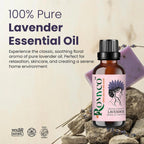 Romyco Lavender Essential Oil for Long Thick Strong Hair | Soothing Relaxation, Stress Relief & Sleep Support | Shiny Bouncy Hair | Aromatherapy & Diffuser Oil | Pure Natural Undiluted Therapeutic Grade Visit the ROMYCO Store