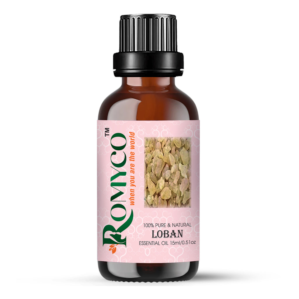 Romyco Loban Essential Oil  (Frankincense) for Glowing Rejuvenated Skin | Ideal For Meditation Prayer Positivity Rituals in Diffuser | Anxiety Relief | Pure Premium Natural & Undiluted