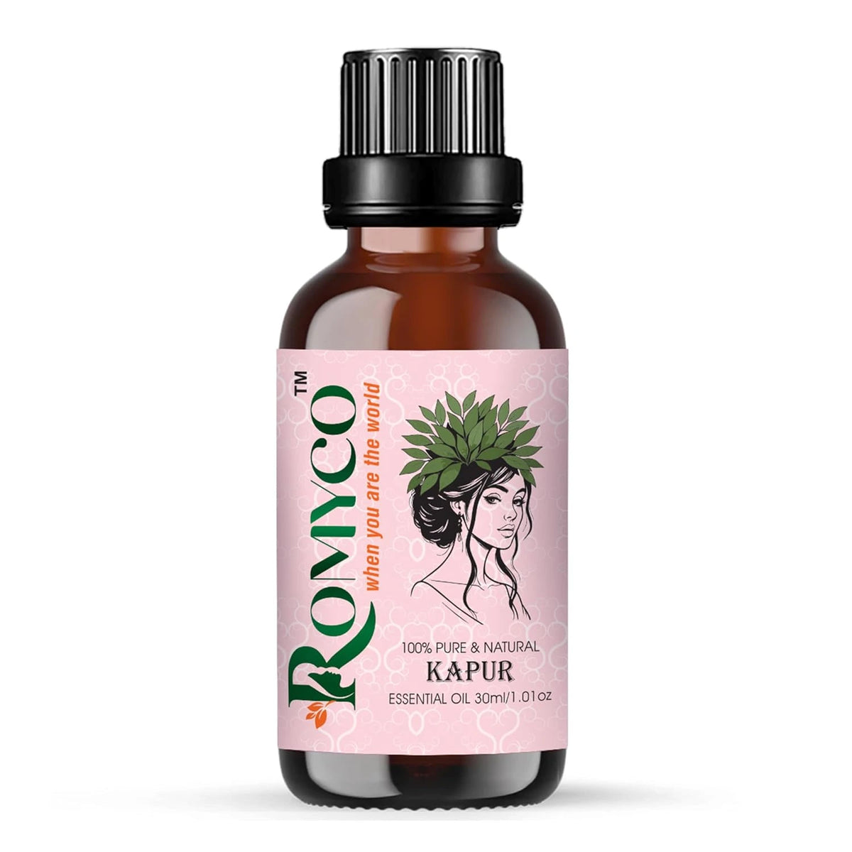 Romyco Kapur Essential Oil (Camphor) for Respiratory Relief Cough & Cold, Muscle Relaxation Pain Relief | Natural Air Freshener | Aromatherapy Diffuser | Pure Natural Premium Undiluted