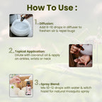 Romyco Citronella Essential Oil | Natural Insect & Mosquito Repellent Oil | Therapeutic Grade Pure Natural Undiluted | Aromatherapy Diffuser