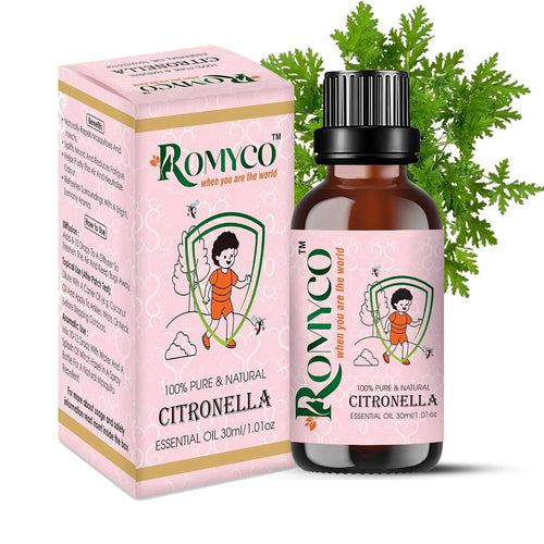 Romyco Citronella Essential Oil | Natural Insect & Mosquito Repellent Oil | Therapeutic Grade Pure Natural Undiluted | Aromatherapy Diffuser