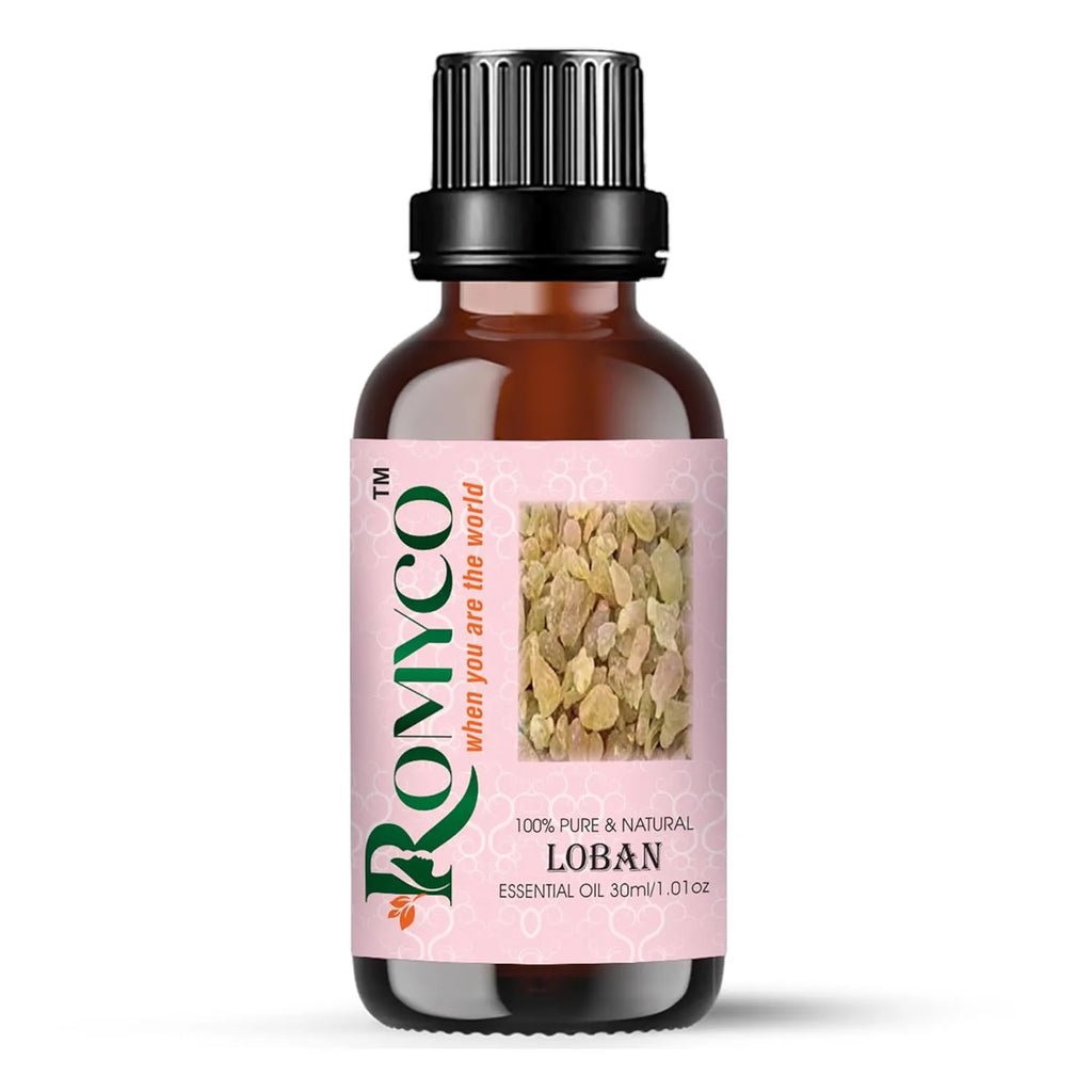 Romyco Loban Essential Oil  (Frankincense) for Glowing Rejuvenated Skin | Ideal For Meditation Prayer Positivity Rituals in Diffuser | Anxiety Relief | Pure Premium Natural & Undiluted