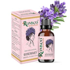 Romyco Rosemary Essential Oil for Hair Growth & Scalp Care | Skin Care | 100% Pure Natural Undiluted Steam Distilled | Therapeutic Grade | Aromatherapy Diffuser