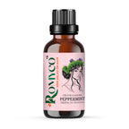 Romyco Peppermint Essential Oil for Hair Skin Care | Natural Cooling & Soothing Aroma | Focus & Mental Clarity | Use in Diffuser | Pure Premium Natural Undiluted